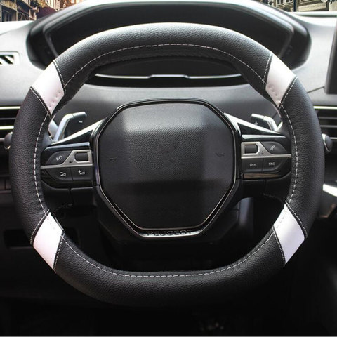 5 Colors Comfortable Non-slip Car Steering Wheel Cover Micro Fiber Leather Customized For peugeot 3008 4008 5008 ► Photo 1/5