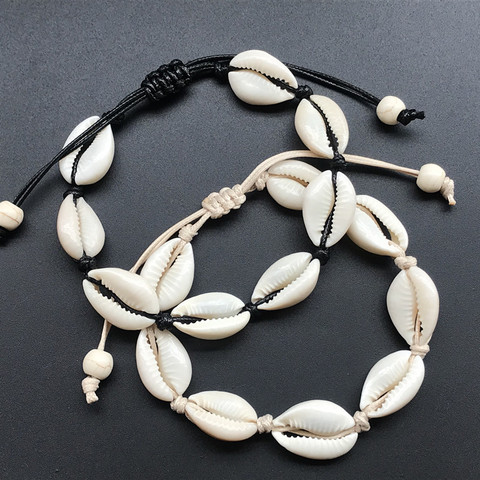 Hot Sale Handmade Natural Seashell Hand Knit Bracelet Shells Bracelets Women Accessories Beaded Strand Bracelet ► Photo 1/6