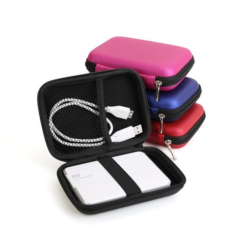 JHYZAURTEK External Hard Drive Disk Portable Zipper Case Bag Pouch Protector For 2.5
