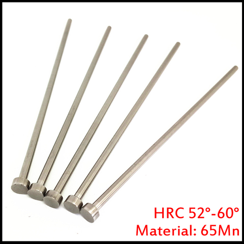 2mm OD 2*100/150/200 2x100/150/200 65Mn HRC60 Round Tip Plastic Injection Component Mold Straight Punching Ejector Pin ► Photo 1/1