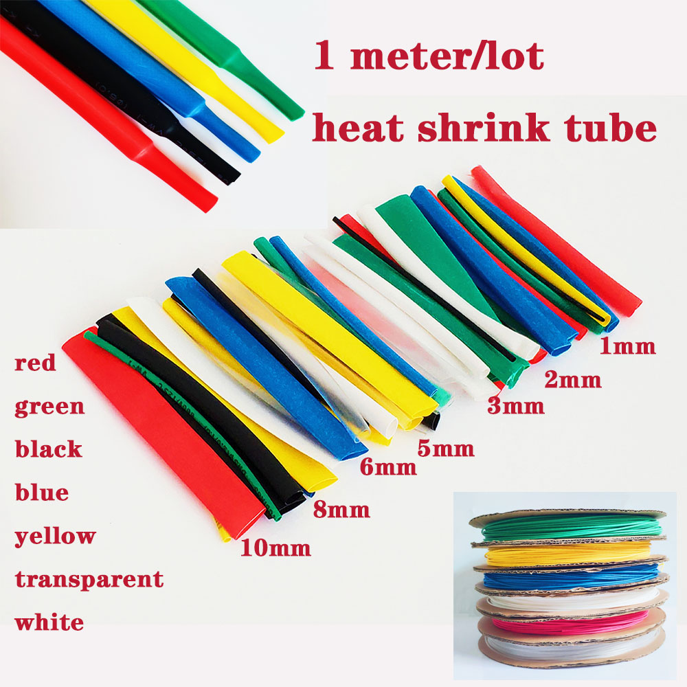 Φ1.5mm Heat shrinkable tube 2:1 Heat shrink Tube Wire Cable Sleeving Wrap 