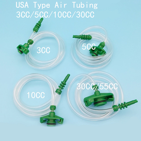 100cm Transpatent Plastic USA Type Air Tubing 3CC 5CC 10CC 30CC  Glue Dispenser Syringe Adapter Connector ► Photo 1/6