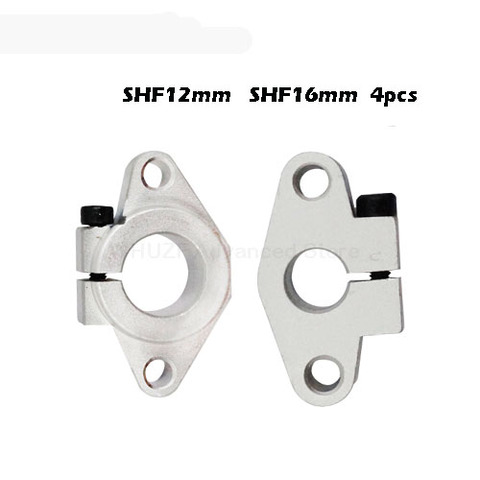 4pcs SHF12 SHF16 Linear Shaft Support 3D Printers Parts 10/12/16 mm Horizontal Bearings Rail For XYZ Table CNC Route Holder ► Photo 1/5