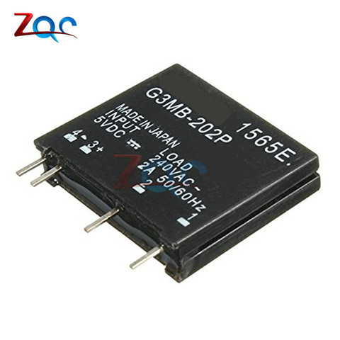 5PCS Relay Module G3MB-202P G3MB 202P DC-AC PCB SSR In 5V DC Out 240V AC 2A Solid State Relay Module ► Photo 1/4