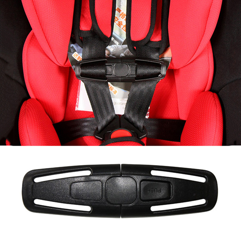 Baby Safety Car Seat Strap Child Toddler Chest Harness Clip Safe Buckle Black 