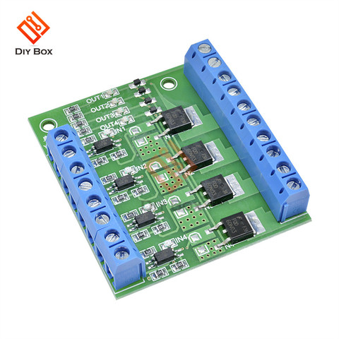 MOS FET F5305S 4 Channels Pulse Trigger Switch Controller PWM Input Steady for Motor LED 4 Way 4ch 4 way Diy Electronic Module ► Photo 1/6