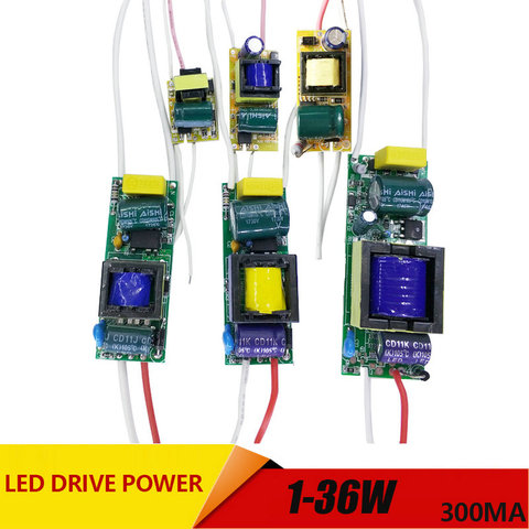 1-3W,4-7W,8-12W,15-18W,20-24W,25-36W LED driver power supply built-in constant current Lighting AC110-265V Output 300mA DC ► Photo 1/5