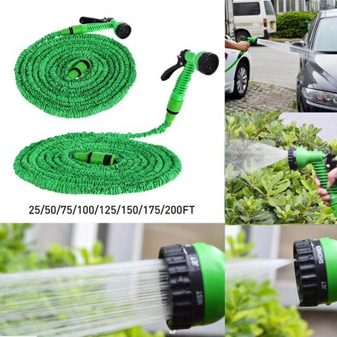 Expandable Flexible Water Garden Hose Pipe Watering Spray Gun for Car Wash Cleaning Irrigation System Watering Kit Water Hose ► Photo 1/6