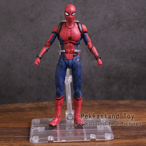 SHF  Spider Man Homecoming The Spiderman PVC Action Figure Collectible Model Toy 14cm ► Photo 1/4