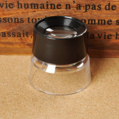 55x40mm Portable Magnification 10X Magnifying Glass Magnifiers Microscope for Reading Jeweler Loupe Stamp Antique ► Photo 1/5