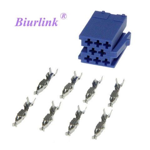 Biurlink Universal Car Radio CD Changer ISO 8Pin Socket Connector 5 Sets ► Photo 1/3