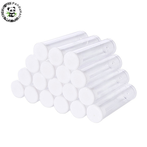 100 PCS Clear Plastic Tube Beads Containers Storage Jars Containers Bottles For Jewelry Packaging 55x15mm F70 ► Photo 1/6