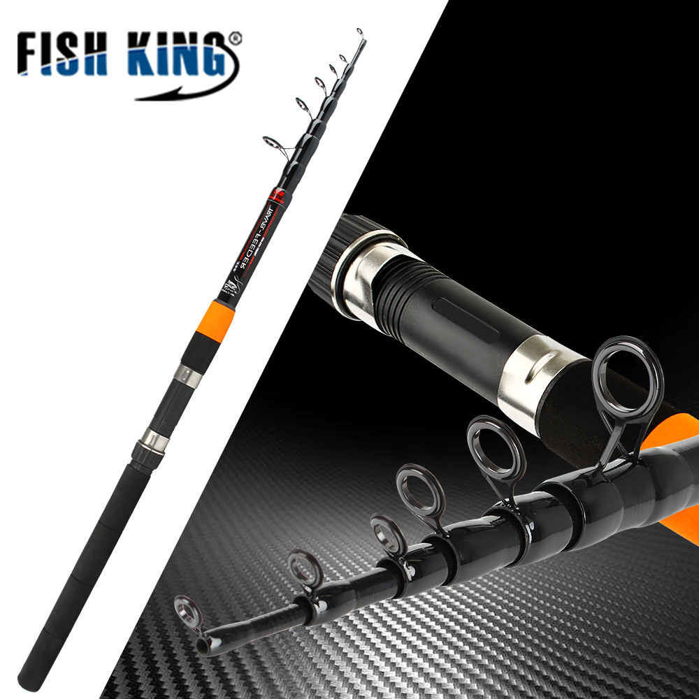 Fishing Rods Tackle Extra Heavy 120g Carbon Fiber Telescopic 2 Sections Feeder 