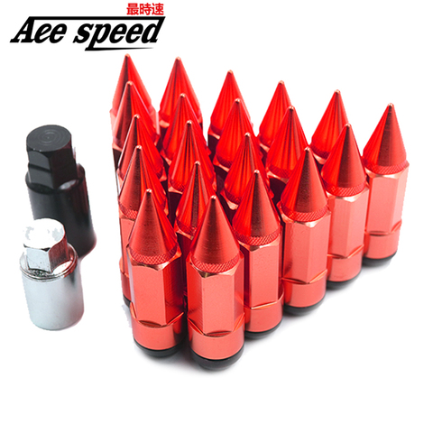 Aluminum iron Extended Trims lug nuts caps for bolts Screw cap With Spike 85mm ► Photo 1/6