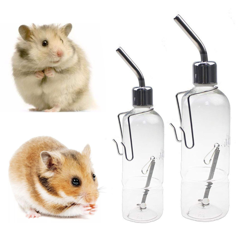 8Oz Dahey Drinking Water Feeder Ceramics Slient Bottle Waterer Automatic Small Pets for Bird Guinea Pig Hamster Hedgehog Chinchilla Ferret White