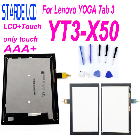 STARDE Replacement LCD 10.1 inch For Lenovo YOGA Tab 3 YT3-X50 YT3-X50F YT3-X50M LCD Display Touch Screen Digitizer Assembly ► Photo 1/6