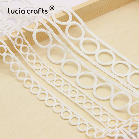 Lucia crafts 3yards/lot  Circular Lace Trim Ribbon DIY Sewing Garment Wedding Party Decor Accessory Materials N0405 ► Photo 1/5