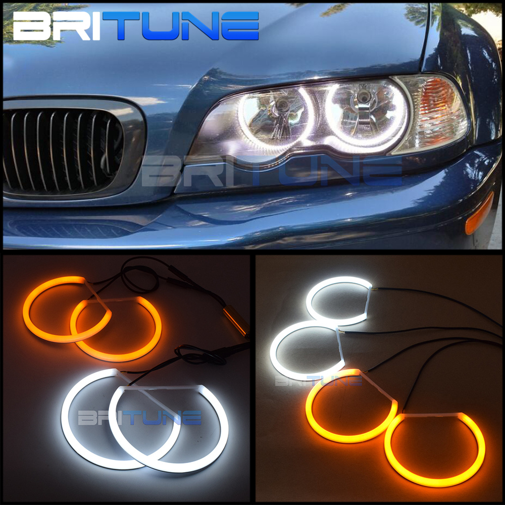 LED Angel Eyes Retrofit For BMW E46 Coupe/Sedan/Wagon Non-Projector Halogen  Headlight Car Lights Cotton Light Switchback Halos - Price history & Review, AliExpress Seller - Britune Lighting Store