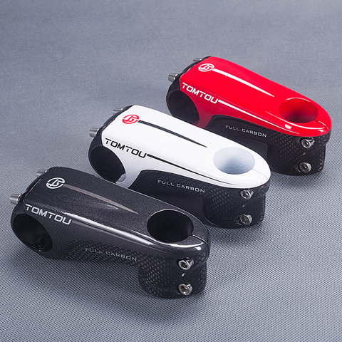 TOMTOU Ultralight Full 3k Carbon Road Bike Stem 6 Degrees 80/90/100/110mm Mountain Bicycle Parts 145g ► Photo 1/6