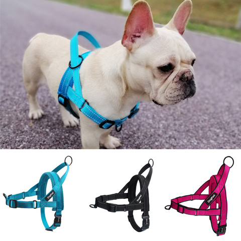 Easy Walking Dog Harness Soft Padded Reflective Adjustable Pet Harness No Pull Dog Harness with Handle and Two Leash Attachments ► Photo 1/6