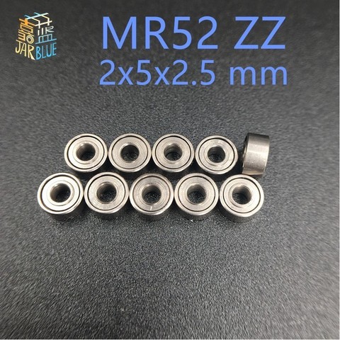 10pcs High quality Low-speed bearings MR52 ZZ  MR52ZZ MR52Z L-520ZZW52 2 x5x2. 5 mm ABEC-5 ► Photo 1/5