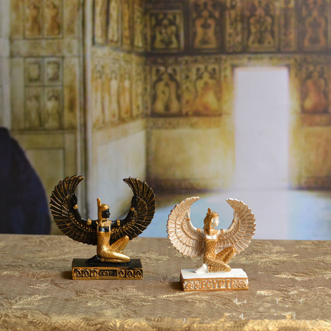 Home Decoration Fashion Egypt Isis Goddess Sculpture Ornament Handmade Resin Craft Room Ornaments Gift Sculpture ► Photo 1/6