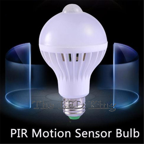 LED PIR Motion Sensor Lamp 12W 7W 9W 220V LED E27 Bulb Auto Smart Infrared Body Sound+Motion Sensor Light 3W 5W 7W Lampada Bulb ► Photo 1/6