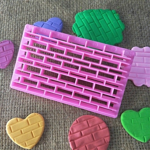 New Arrival 1 Stamp brick stone wall decorating Fondant Cutter Mould Cake Mold Chocolate Topper Baking Tools Decorating ► Photo 1/4