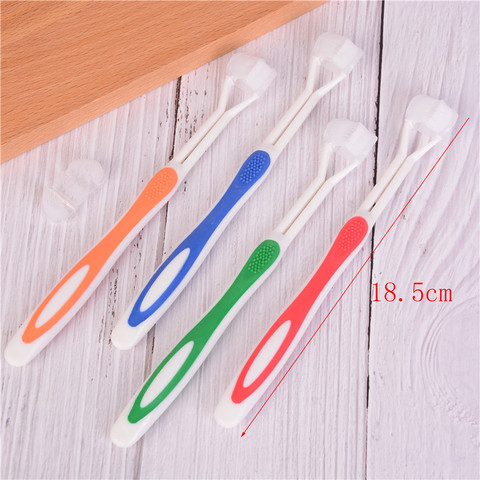 3 Sided Silicone Nano Brush Oral Care Safety Teeth Brush Oral Health Cleaner Dental Clean Toothbrush hot sale ► Photo 1/6