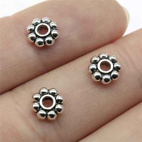 WYSIWYG 40pcs 7x7x2mm Spacer Bead For Jewelry Making DIY Jewelry Spacer Bead Charm Small Flower Beads Spacer ► Photo 1/3