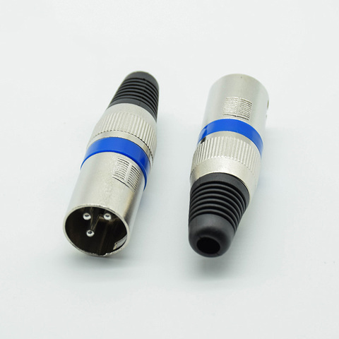 1pcs 3 Pin XLR Audio Cable Connector MIC Male Plug Jack Professional Microphone Wire Connector ► Photo 1/4