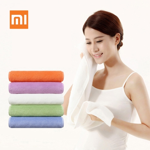 Xiaomi Mijia ZSH Towel Soft Absorbent Bath Face Hand Towels Polygiene Antibacterical 100% Cotton Quick-drying Hair Dry Towel ► Photo 1/6