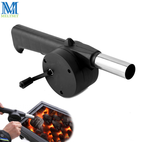 Outdoor Barbecue Fan Hand-cranked Air Blower Portable BBQ Grill Fire Bellows Tools Picnic Camping Accessories ► Photo 1/6