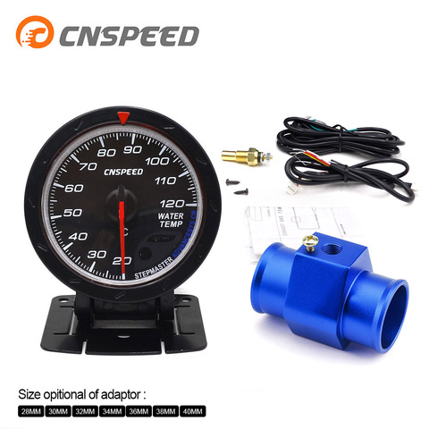 Free Shipping CNSPEED 60MM Car Water Temperature Gauge 20-120 Celsius With Water Temp Joint Pipe Sensor Adapter 1/8NPT ► Photo 1/6