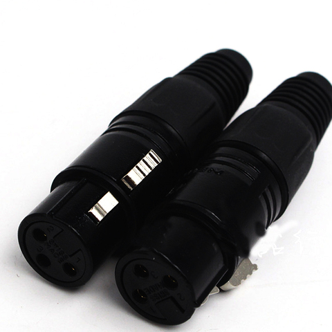 8PCS/lot original FOR NEUTRIK connector 4PCS NC3MXX & 4PCS NC3FXX Male et femelle Un ensemble 3 Broches XLR Connecteur avec! ► Photo 1/4