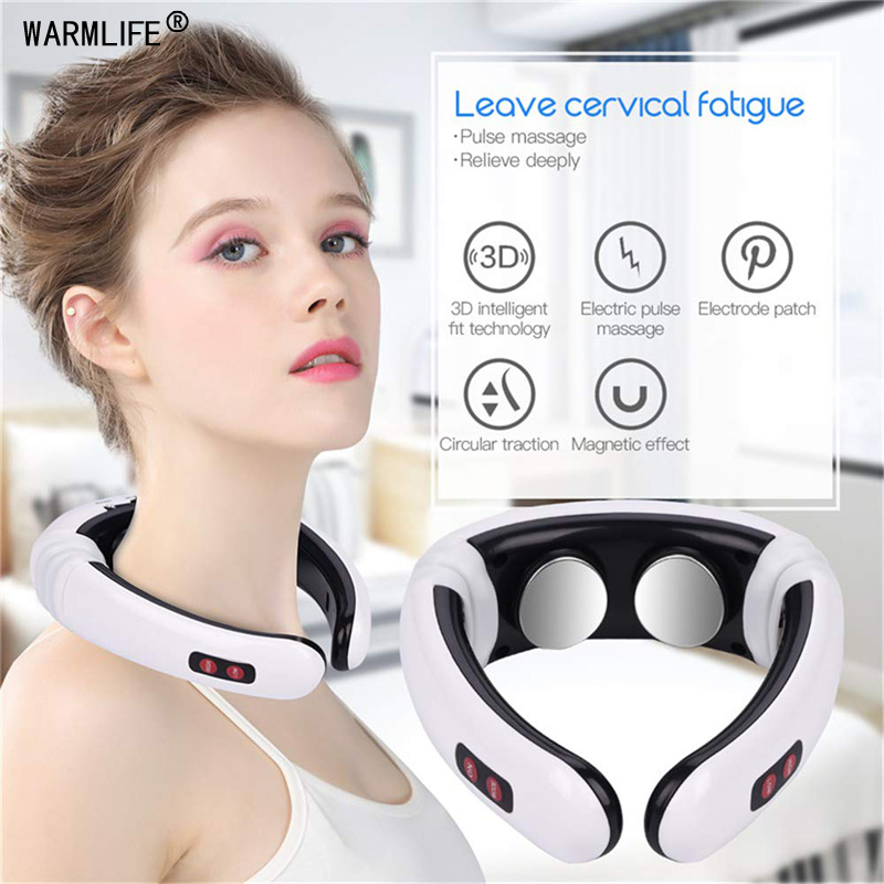 Infrared Heated Neck Massage Pillow Magnetic Therapy For Health Care  Relaxation