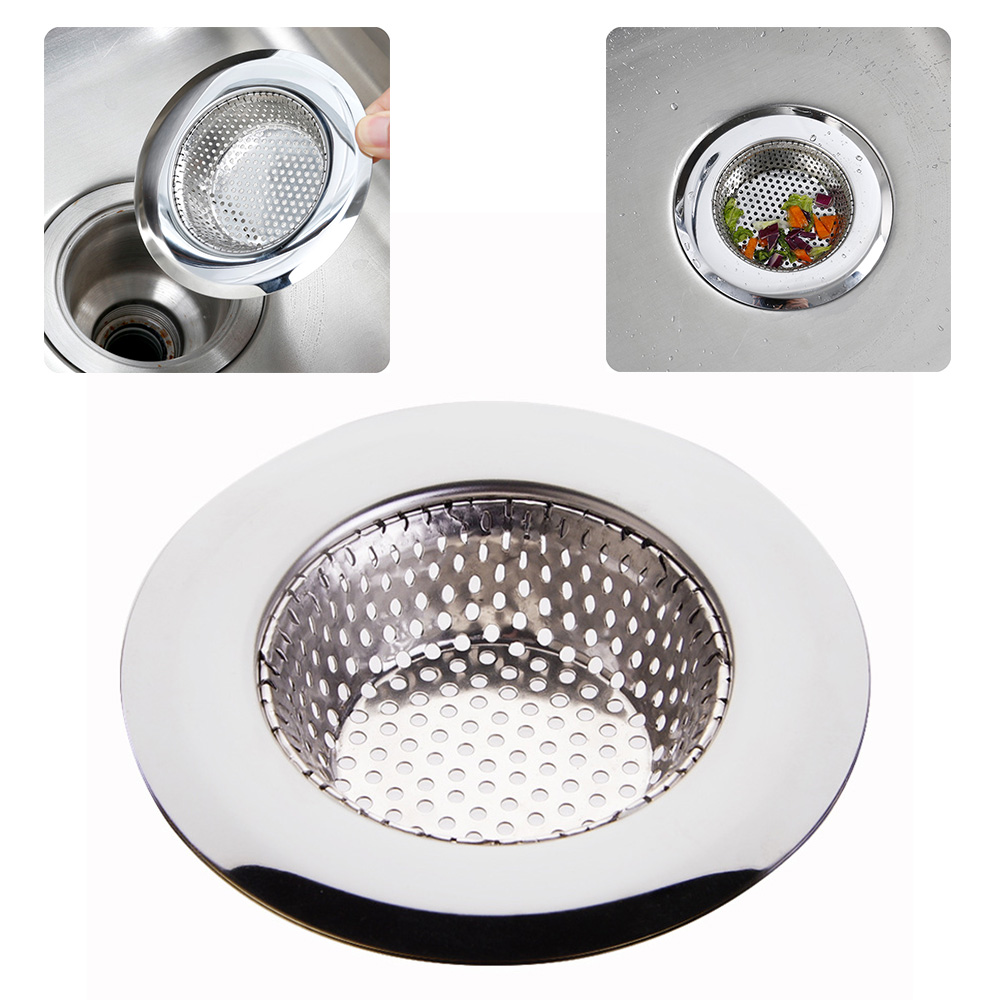 Buy Online 1pc Household Stainless Steel Kitchen Sink Strainer Drain Metal Sink Strainer Bath Sink Drain Waste Screen Kitchen Tool Alitools