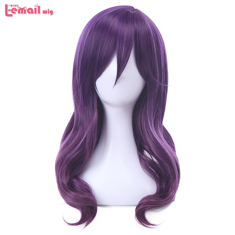 L-email wig New Watashi ga Motete Dousunda Kae Serinuma Cosplay Wigs 45cm Purple Wavy Synthetic Hair Perucas Cosplay Wig ► Photo 1/4