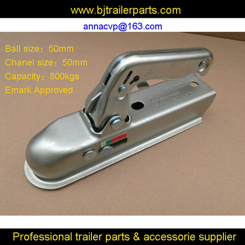 E13 Approved EUROPEAN STYLE PRESSED STEEL TRAILER HITCH COUPLING To Suit A 50mm Draw Bar 800kgs, TRAILER PARTS,TRAILER COUPLER ► Photo 1/6