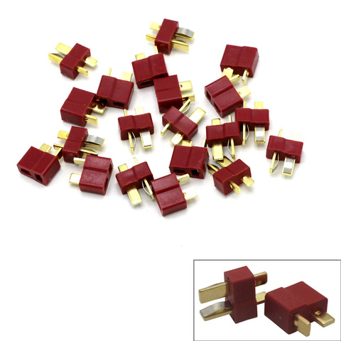 100Pcs/lot T Plug Deans Connectors Set For RC LiPo Battery Helicopter Male/Female Terminals Connectors Assortment Kit ► Photo 1/6