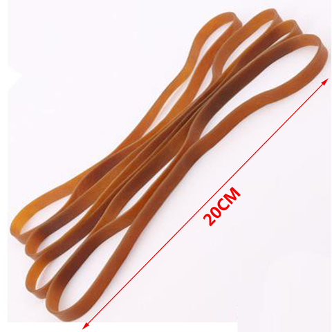 20 Pieces Wide 10mm Brown Rubber Strong Elastic Band Office School Supply Stationery Accessories High Quality 200mm Rubber Bands ► Photo 1/6