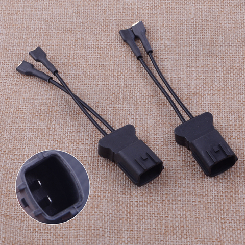 CITALL 2Pcs Plastic 11cm Car Horn Speaker Wiring Adapter Harness Pigtail Socket Black Fit for Hyundai Accessories ► Photo 1/3