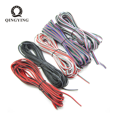 2Pin 3Pin 4Pin 5Pin 22AWG 20AWG/18AWG LED connector Extension Wire Cable For 3528 5050 RGB WS2812B LED Strip Connecting 1m/lot ► Photo 1/6