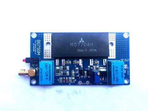 RF Power Amplifier Board Transceiver Circuit PCB board with 20W M57704H Module ► Photo 1/1