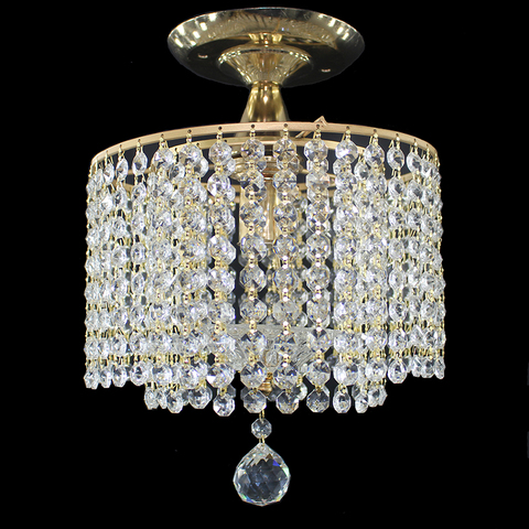 Modern golden royal crystal lustre Ceiling Lights E27 vintage art deco LED ceiling Lamp Luminaire For Living Room bedroom hotel ► Photo 1/4