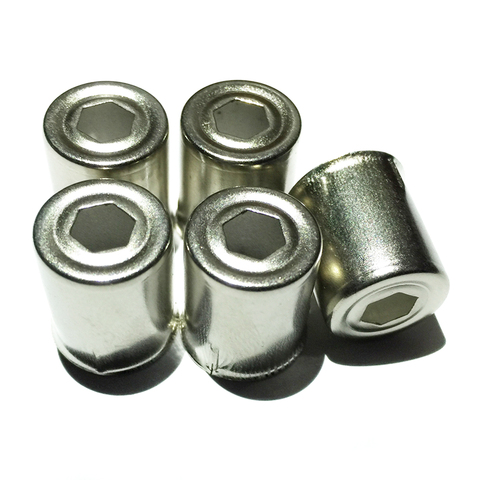 5Pcs/Lot Magnetron Steel Cap Microwave Oven Replacement Hexagonal Hole Silver Tone Home Kitchen Appliance Parts Accessories New ► Photo 1/6