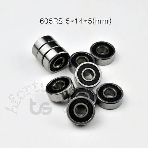 605 605RS bearing 5*14*5(mm) 10pieces free shipping ABEC-5 bearings rubber Sealed Bearing chrome steel bearing 605 605Z 605ZZ ► Photo 1/6