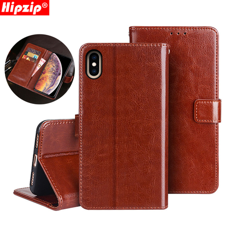 Vintage Glossy Leather Wallet Flip Cover For iPhone Xs Max Xr X 8 7 6 6S Plus 6SPlus 8Plus 5 5S SE Case Card Holder Shell Belt ► Photo 1/6