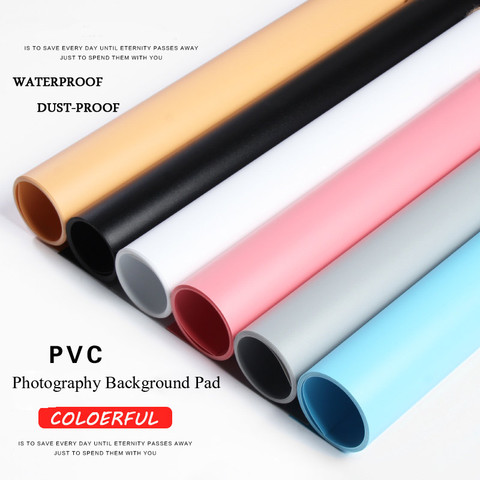 Colorful Dualsided Matte Effect PVC Photographic Backdrop Board for Photography Studio Photo Background Waterproof Dustproof Pad ► Photo 1/6