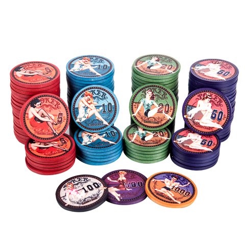 Big Size Poker Chips Beautiful Lady Pocker Chips Set 43*3.3mm 12g Casino Token - Price history & Review | AliExpress Seller - AdrianGames Official | Alitools.io